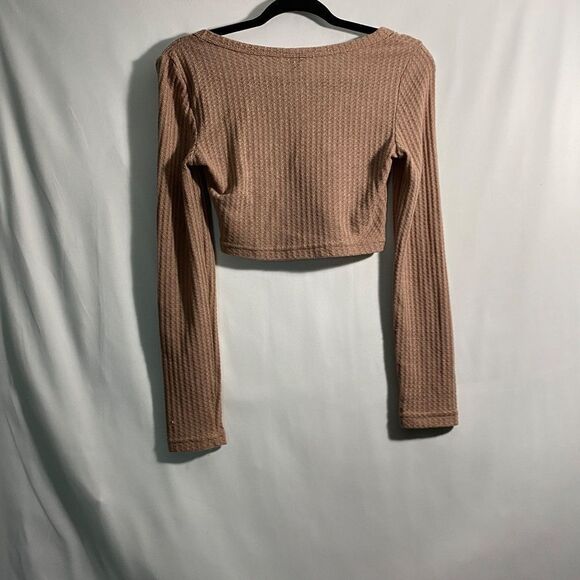 Shein Waffle knit crop top - Picture 2 of 4